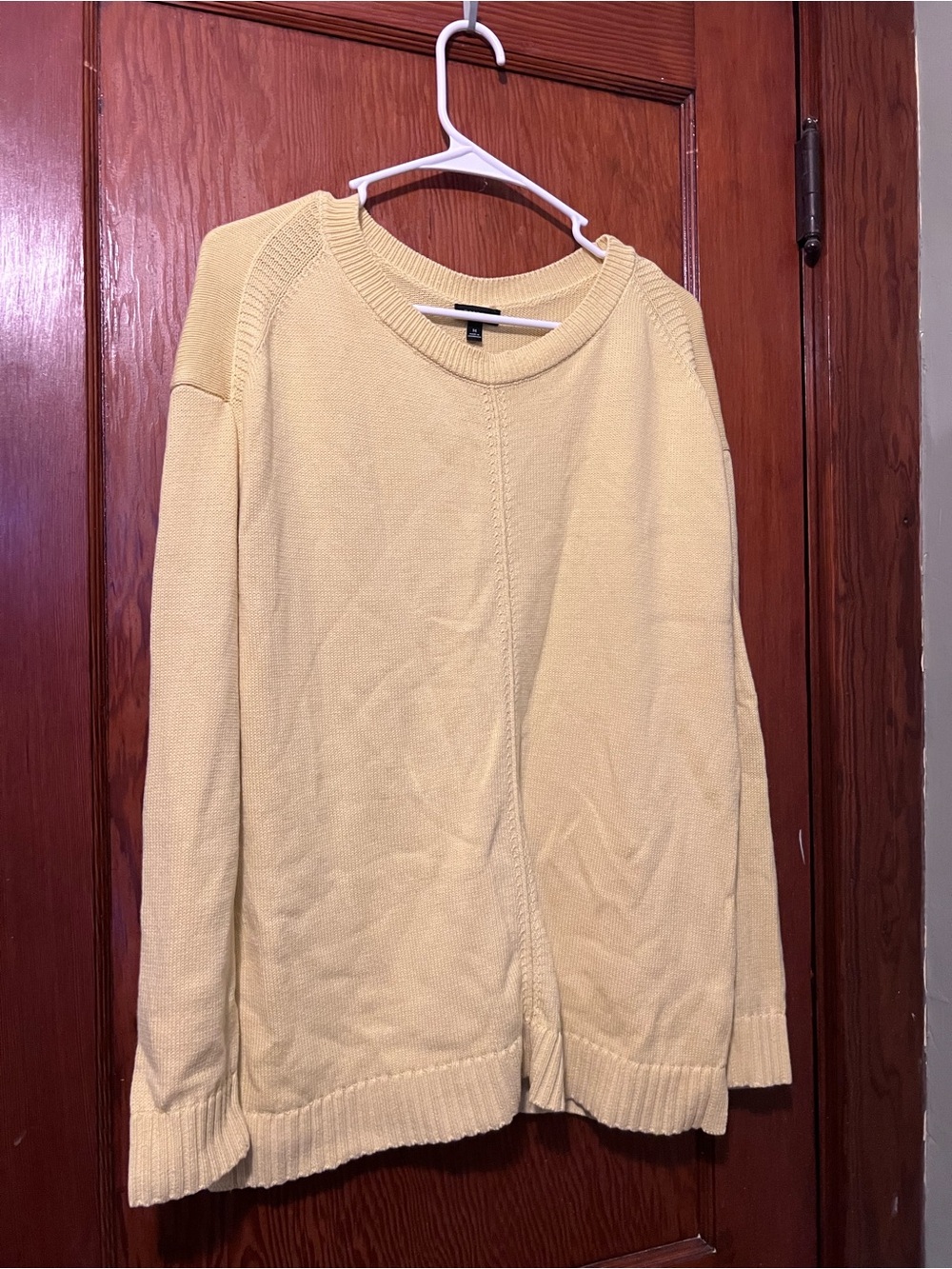 Talbots Medium Light Yellow Women's Crewneck Sweater